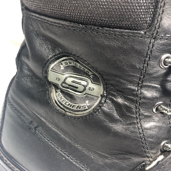 Vtg Skechers SKX 93927L Lace Up Combat Boots - Picture 2 of 8